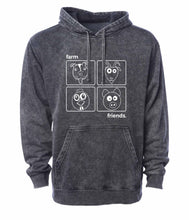 Load image into Gallery viewer, Stone Wash Farm Friends Unisex Hoodie