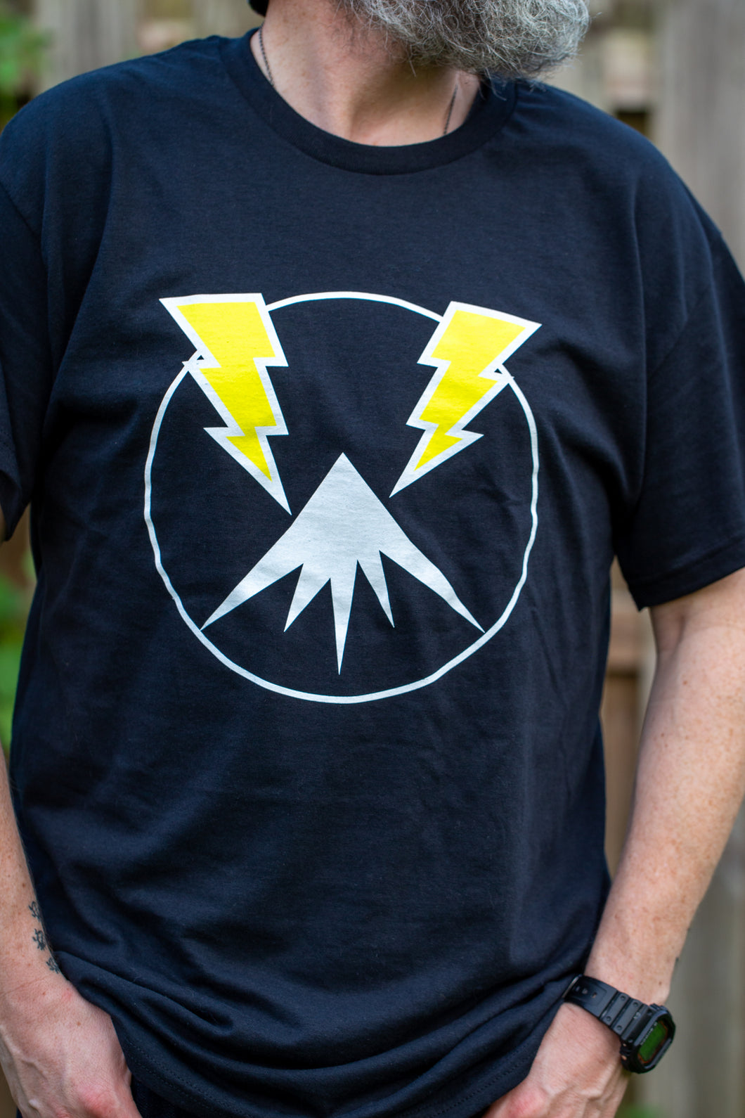 Classic Mountain Lightning Logo T-Shirt